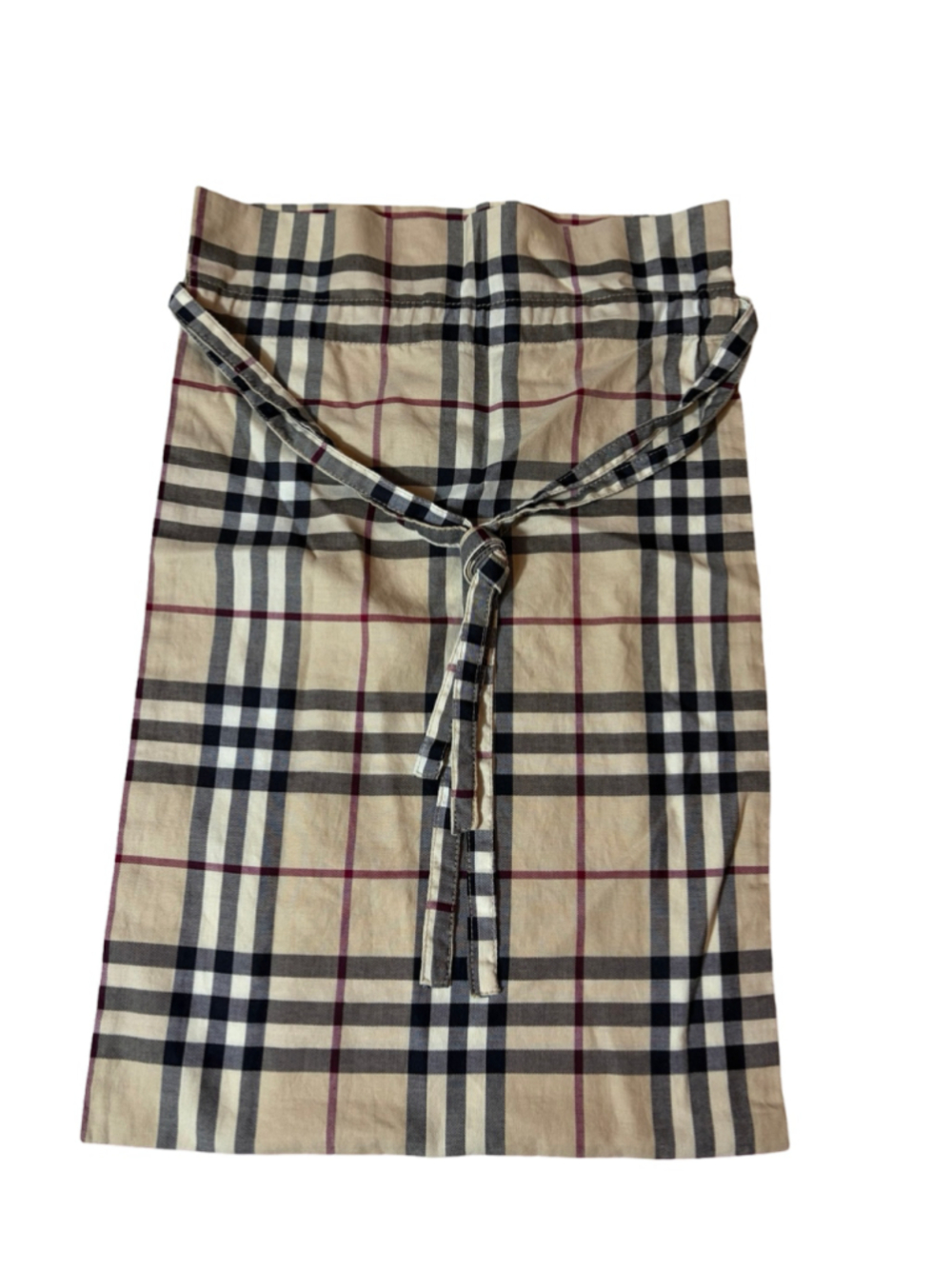 Burberry London Nova Check Cotton Drawstring Dust Bag Storage Pouch